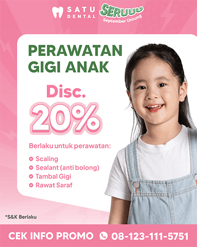 Promo Perawatan Gigi Anak 20%
