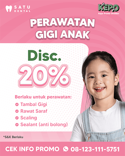 Promo Perawatan Gigi Anak 20%